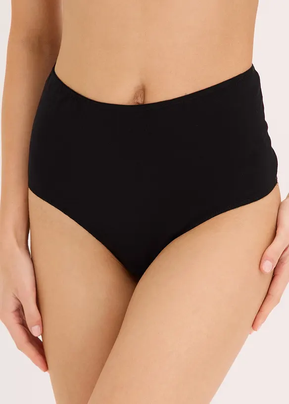 Lot de 4 strings taille haute coton, bonprix