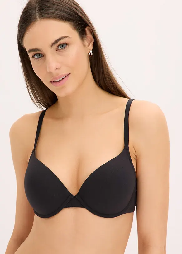 Lot de 2 soutiens-gorge coton push-up à armatures, bonprix