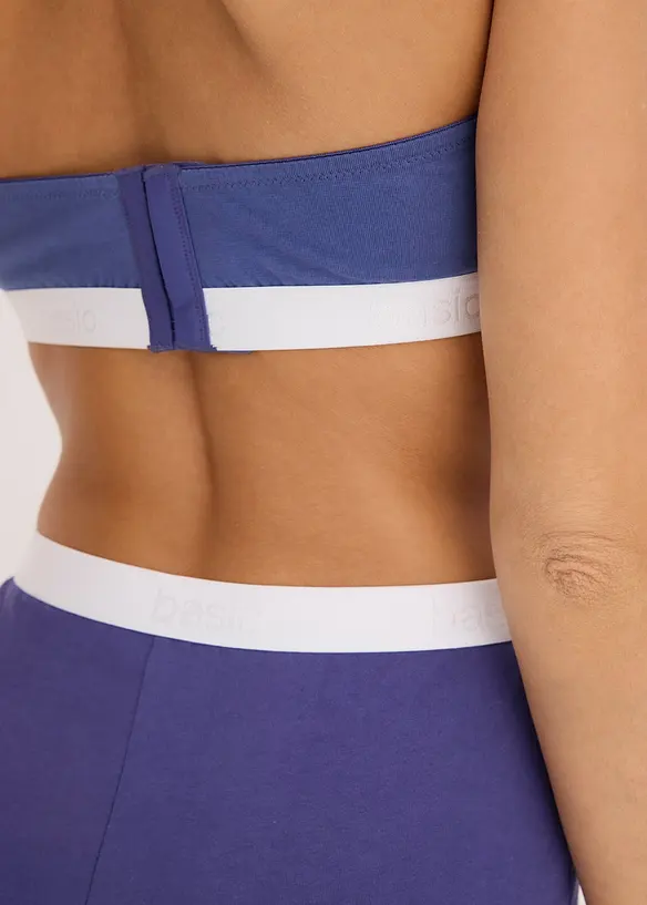 Lot de 2 soutiens-gorge bandeau coton, bonprix