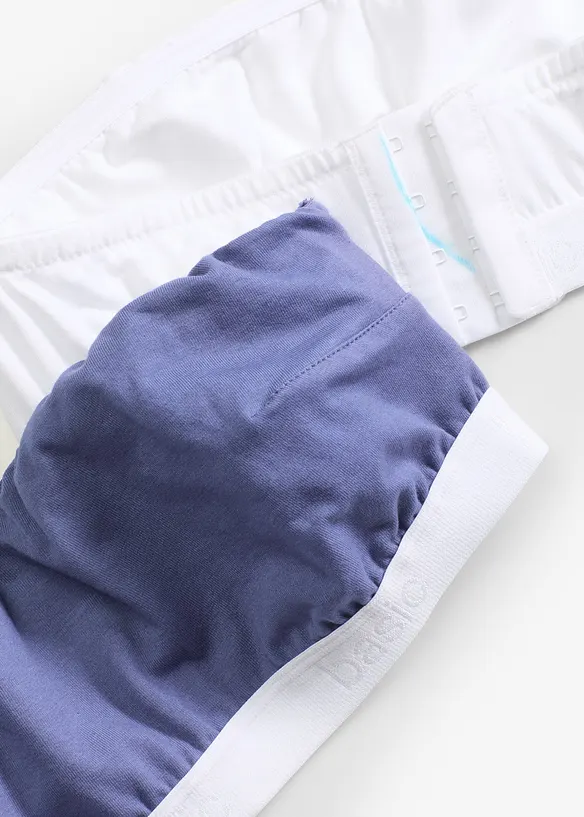 Lot de 2 soutiens-gorge bandeau coton, bonprix