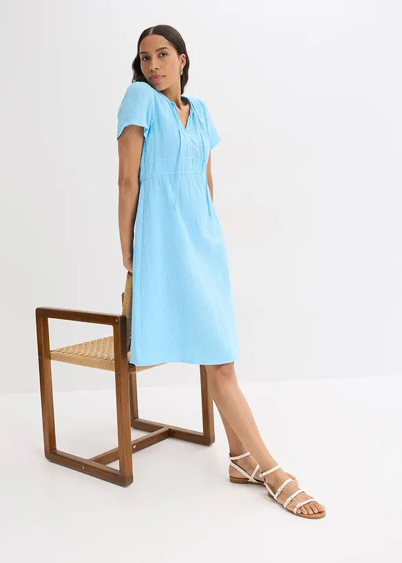 Robe-tunique en gaze de coton, bonprix