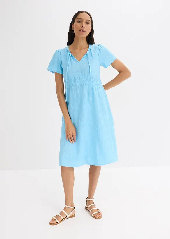 Robe-tunique en gaze de coton, bonprix