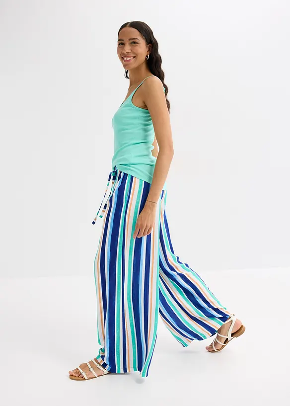 Lot de 3 tops &agrave; fines bretelles 100% coton, bonprix