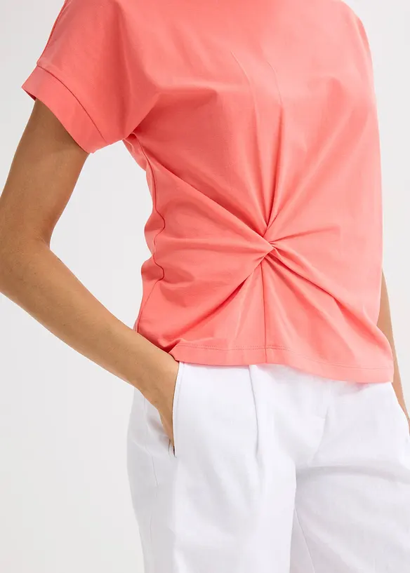 T-shirt avec détail noué, bonprix