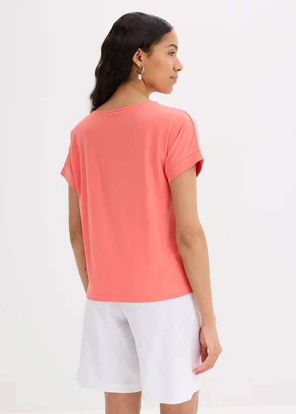 T-shirt avec détail noué, bonprix