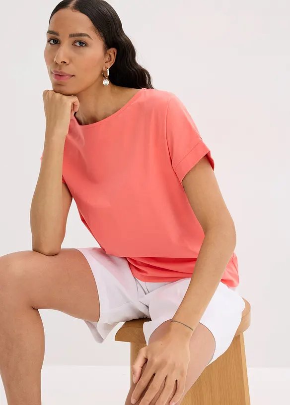 T-shirt avec détail noué, bonprix