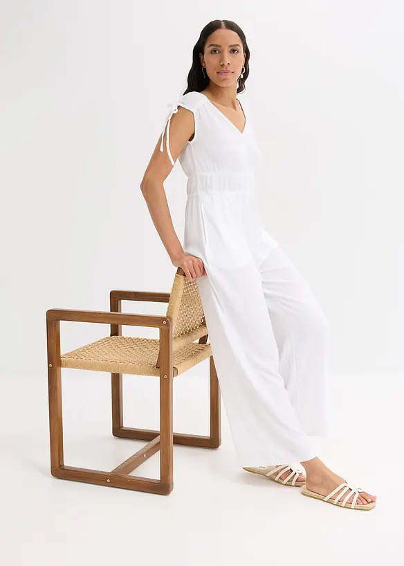 Combinaison en crêpe texturé, bonprix