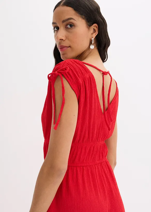 Combinaison en cr&ecirc;pe textur&eacute;, bonprix