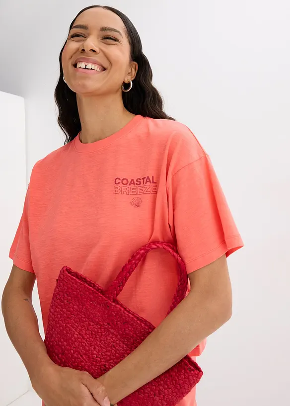 T-shirt oversize 100% coton, bonprix