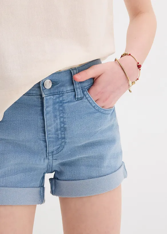 Short en jean, taille mi-haute, bonprix