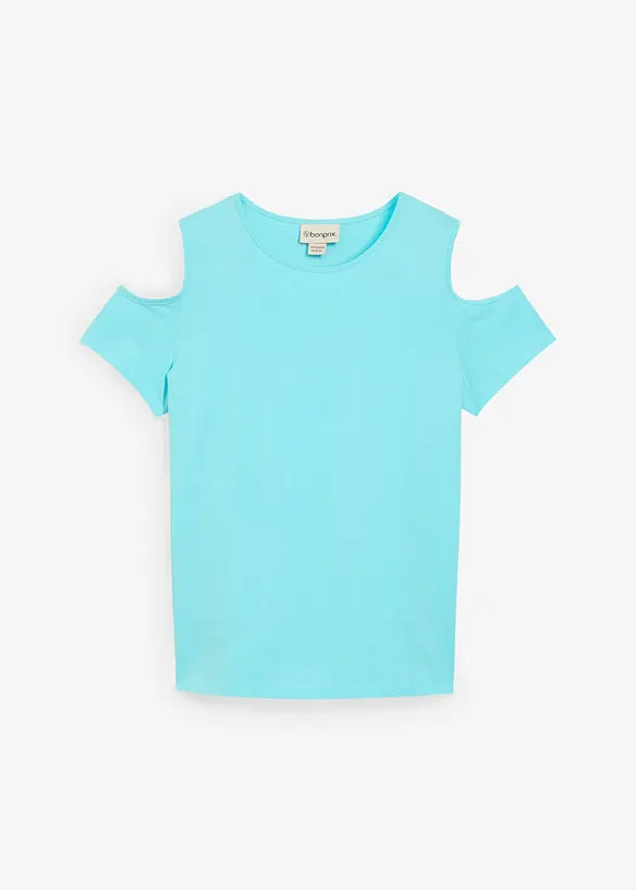 T-shirt à découpes 100% coton, bonprix