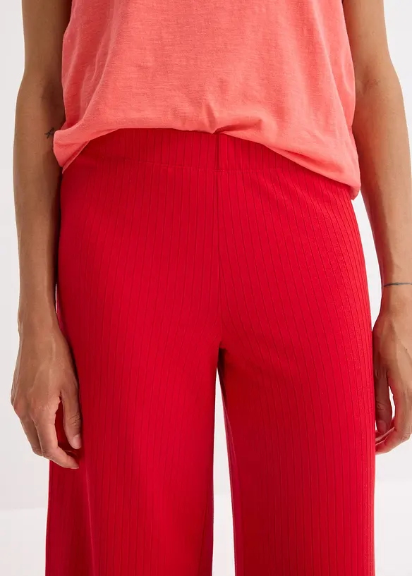 Pantalon palazzo &agrave; taille &eacute;lastiqu&eacute;e, bonprix