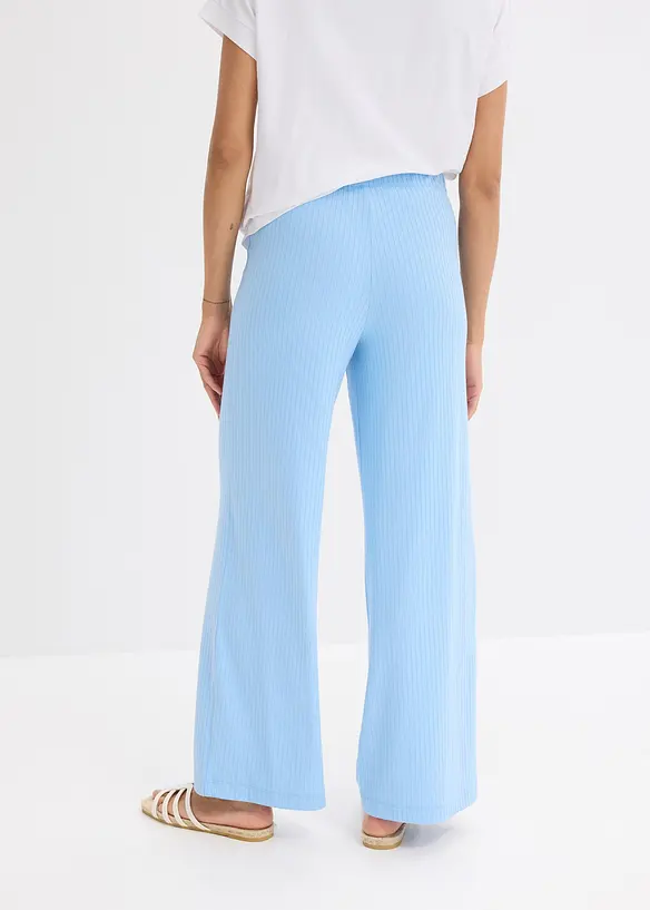 Pantalon palazzo à taille élastiquée, bonprix