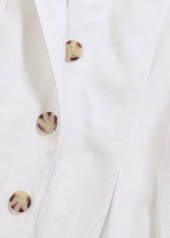 Robe midi légère en lin mélangé, bonprix