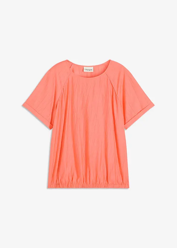 Blouse manches courtes en viscose mélangée, bonprix