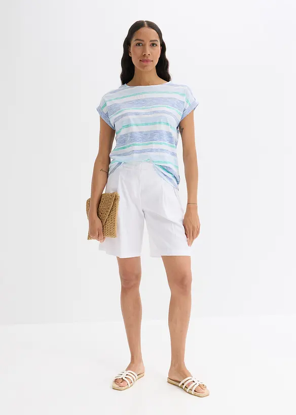 Short léger en lin mélangé, bonprix