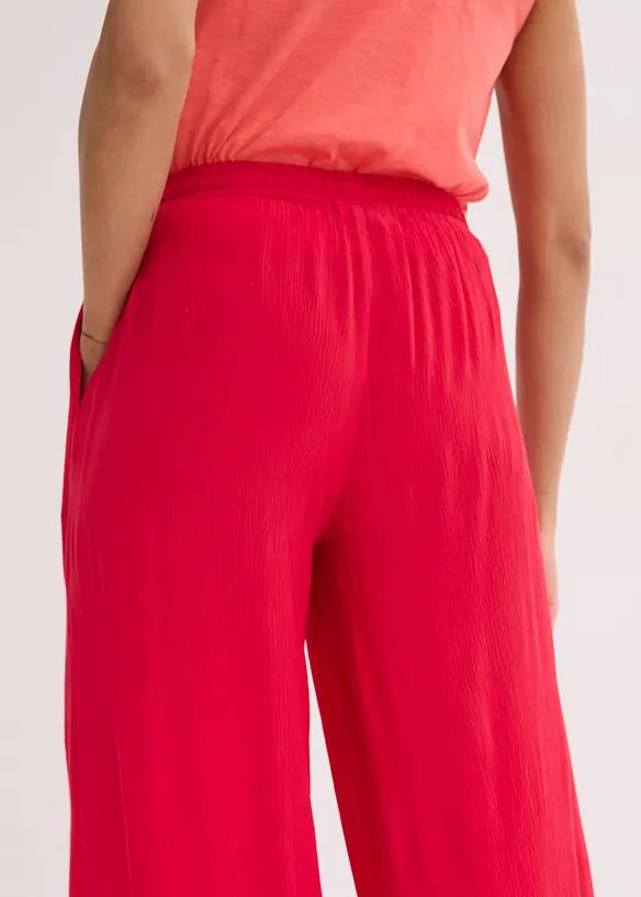 Pantalon large en viscose fine, bonprix