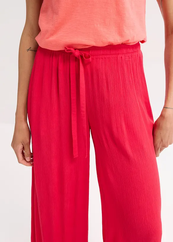 Pantalon large en viscose fine, bonprix