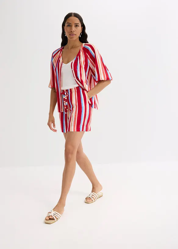 Short &agrave; taille &eacute;lastiqu&eacute;e en viscose, bonprix