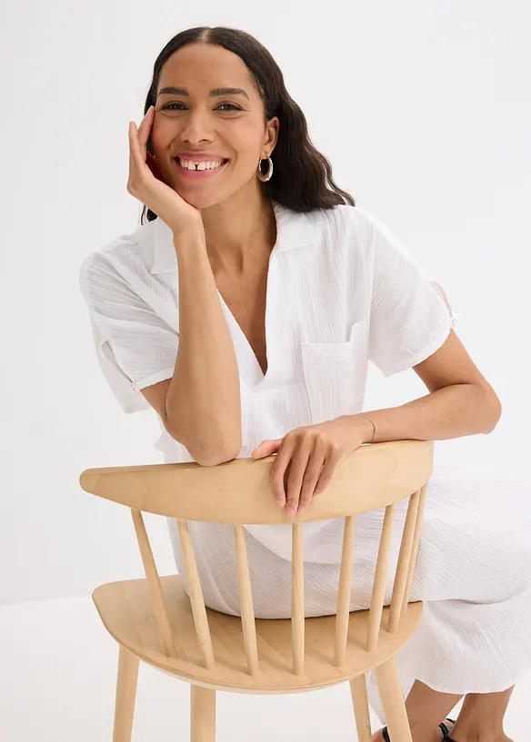 Robe caftan en gaze de coton douce, bonprix