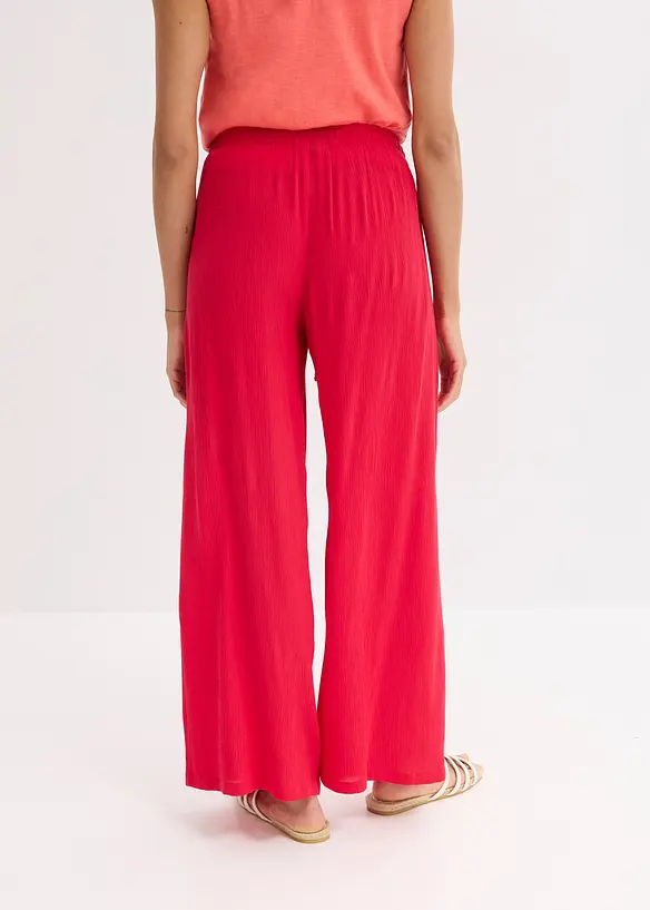 Pantalon large en viscose fine, bonprix