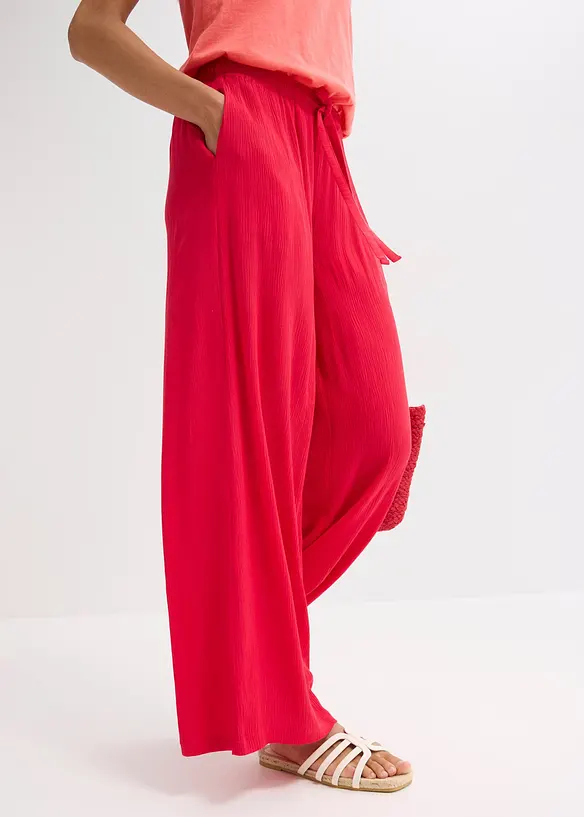 Pantalon large en viscose fine, bonprix