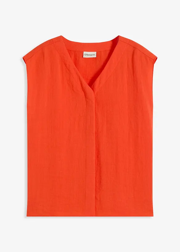 Chemisier sans manches en viscose mélangée, bonprix