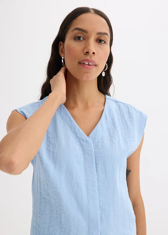 Chemisier sans manches en viscose mélangée, bonprix