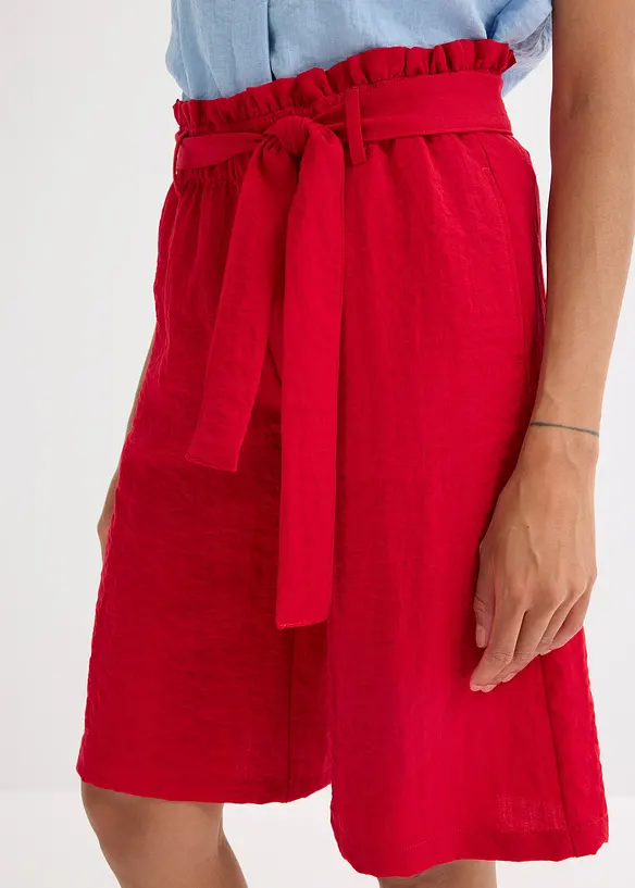 Bermuda fluide en viscose mélangée, taille élastiquée, bonprix