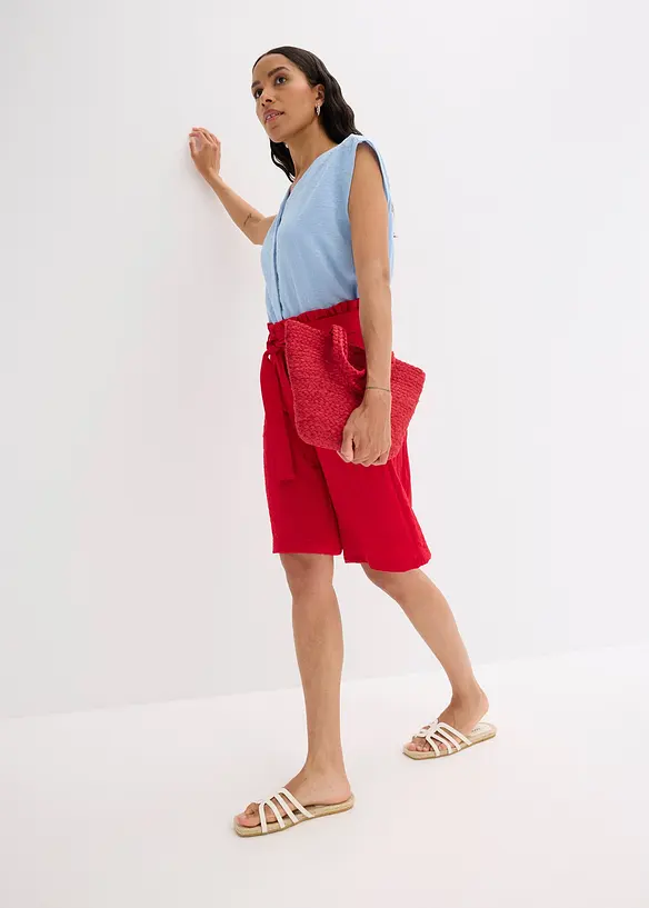 Bermuda fluide en viscose mélangée, taille élastiquée, bonprix