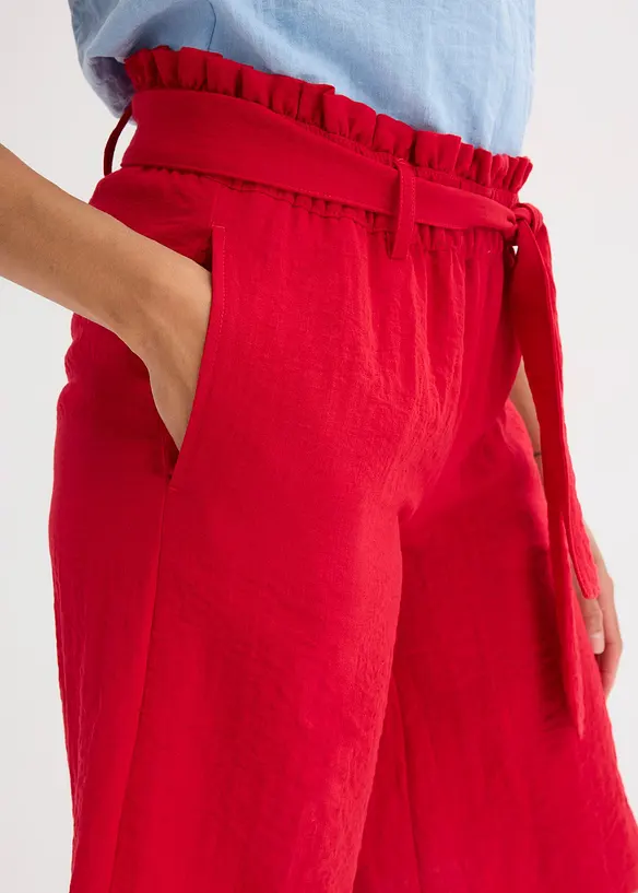 Bermuda fluide en viscose mélangée, taille élastiquée, bonprix