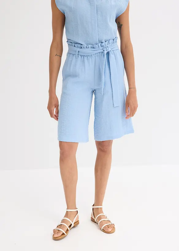 Bermuda fluide en viscose mélangée, taille élastiquée, bonprix