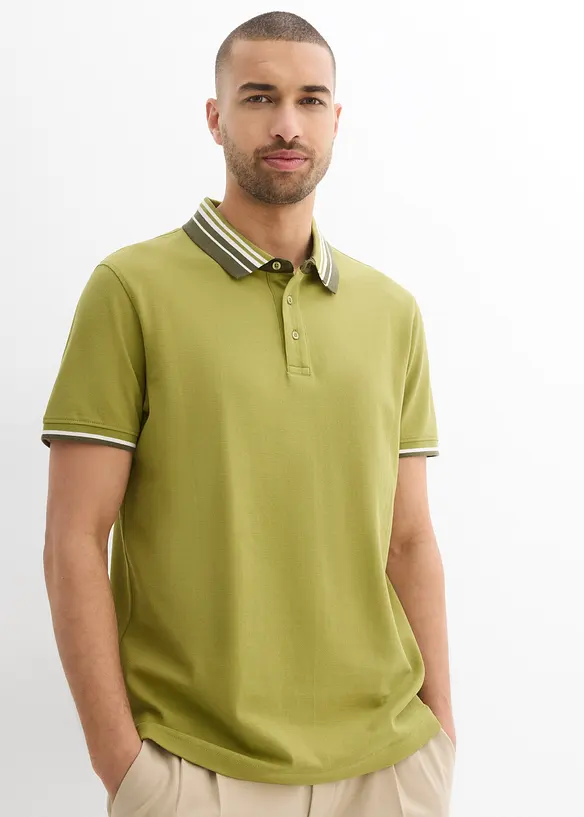 Polo en maille piquée 100% coton, bonprix