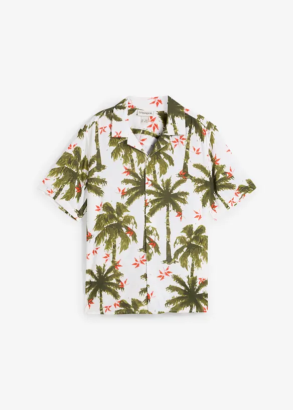 Chemise manches courtes en viscose, loose, bonprix