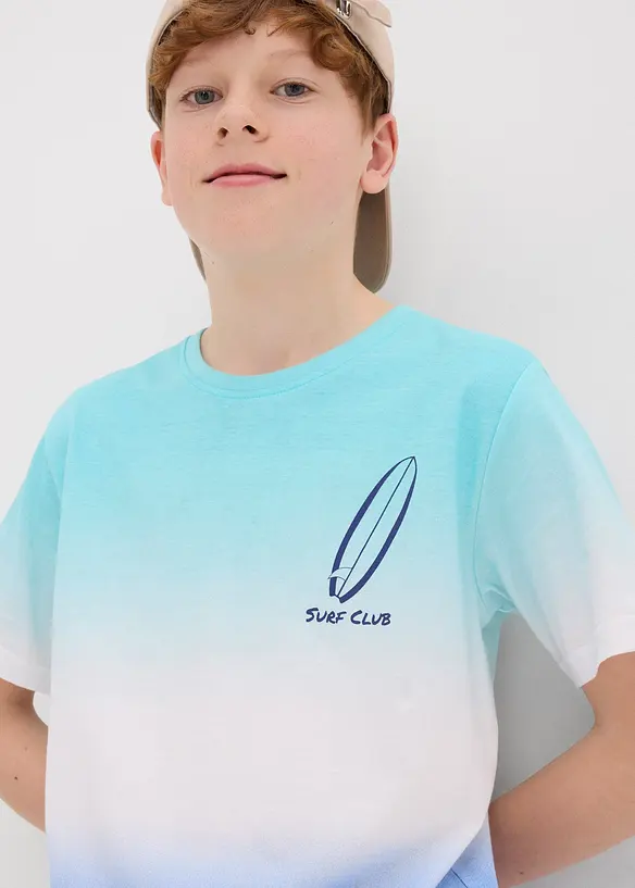 T-shirt à dégradé en coton, bonprix