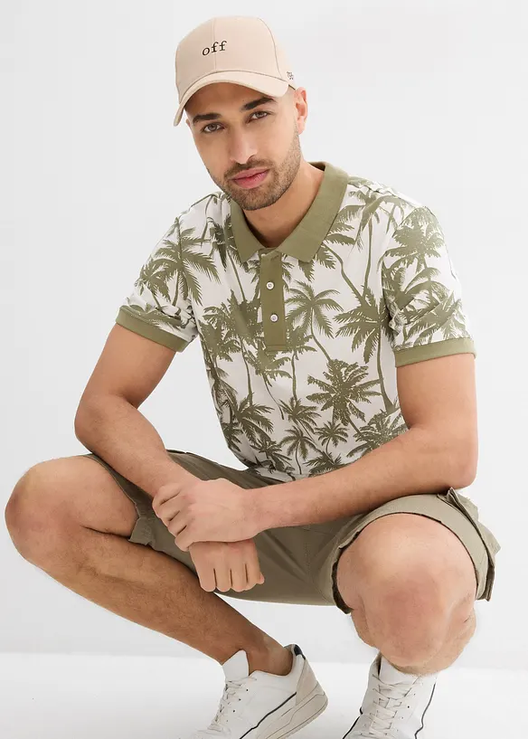 Polo en maille piquée 100% coton, slim, bonprix