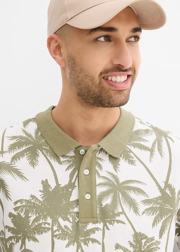 Polo en maille piquée 100% coton, slim, bonprix