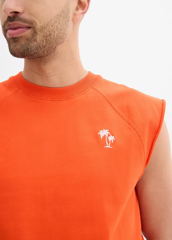 Sweat sans manches 100% coton, bonprix