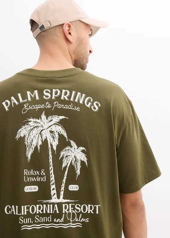 T-shirt avec imprimé dos, loose, bonprix