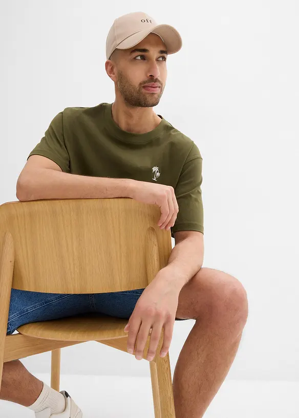 T-shirt avec imprimé dos, loose, bonprix