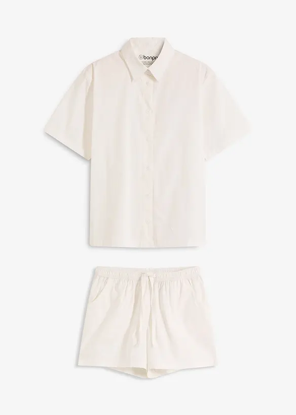 Pyjashort tissé 100% coton, bonprix