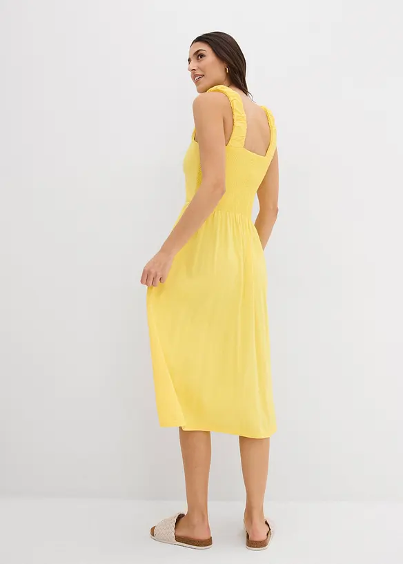 Robe légèrement évasée en jersey coton et viscose, bonprix