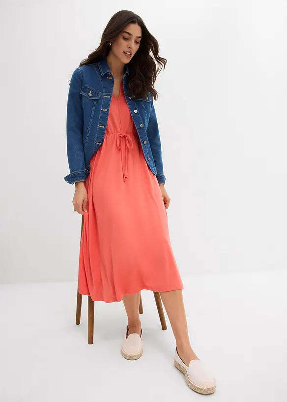 Robe en jersey de viscose mélangée, bonprix