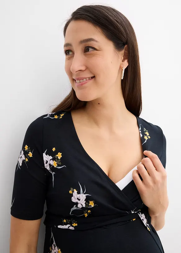 Robe de grossesse et d’allaitement en viscose douce, bonprix