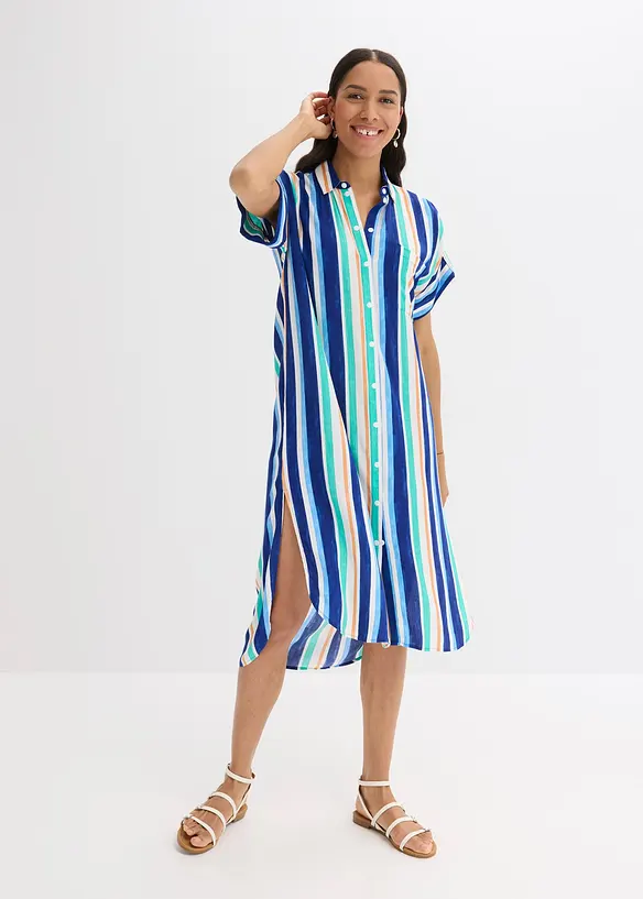 Robe-chemise en viscose fluide, bonprix