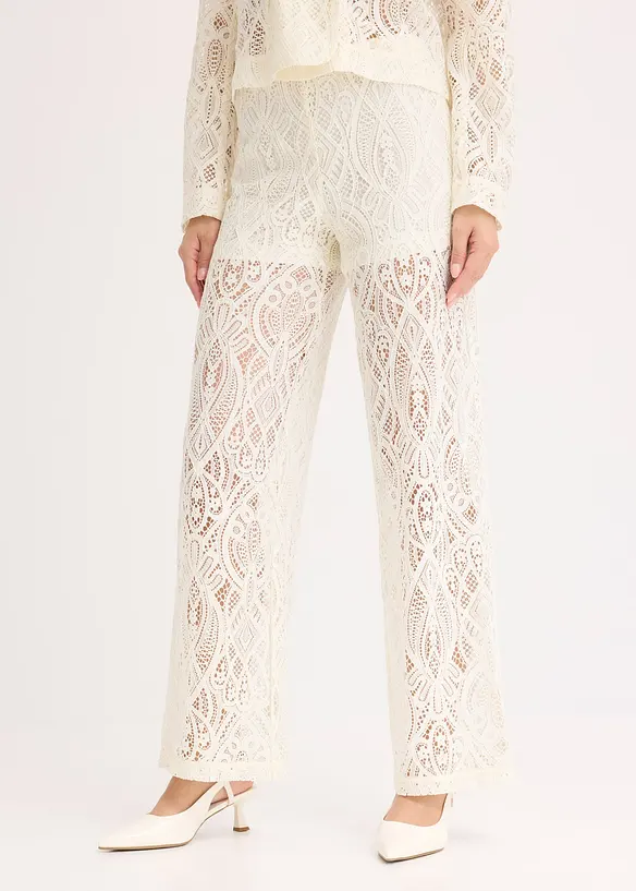 Pantalon en dentelle, bonprix
