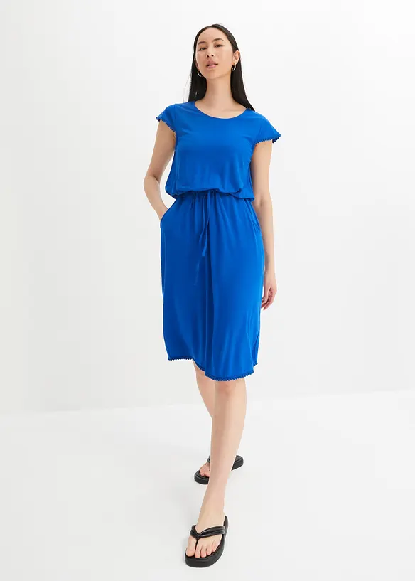 Robe midi en jersey viscose extensible, bonprix
