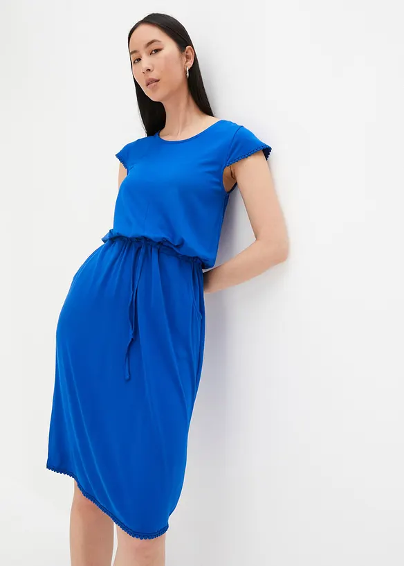 Robe midi en jersey viscose extensible, bonprix