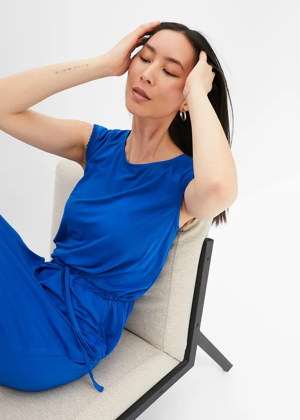 Robe midi en jersey viscose extensible, bonprix