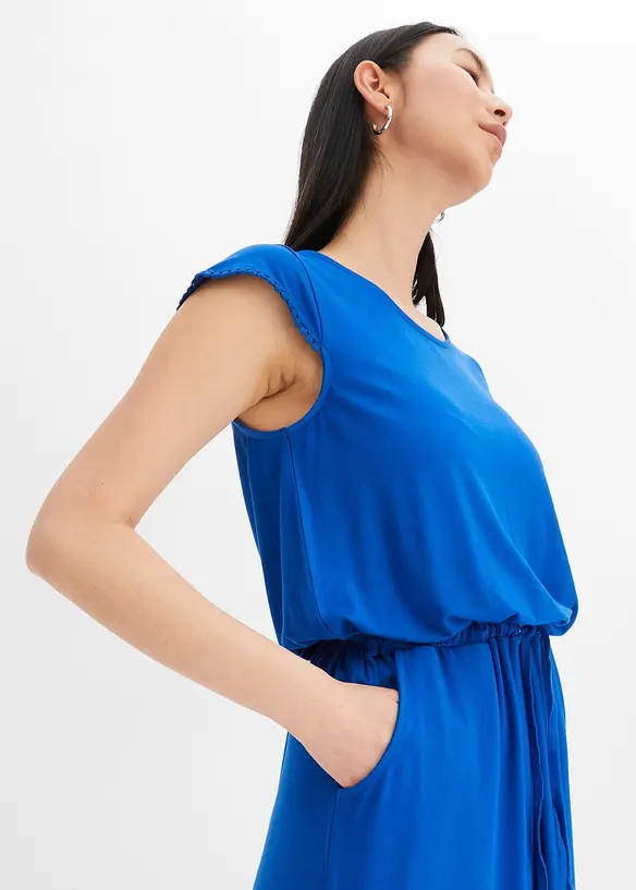 Robe midi en jersey viscose extensible, bonprix